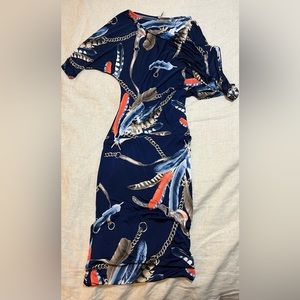 Off the shoulder body con dress